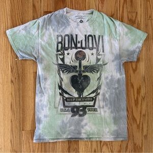 Kids Tie-Dye T-Shirt - Green and Gray